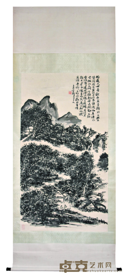 黄宾虹 山水 143×79cm 约10.2平尺
