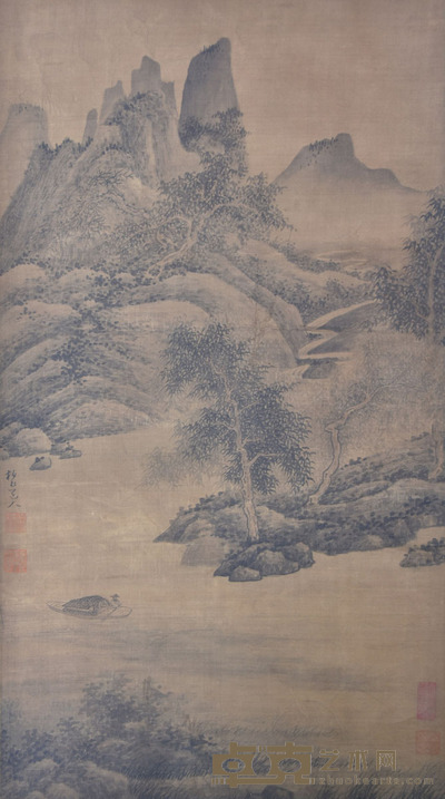 吴镇 山水 85×46cm 约3.5平尺