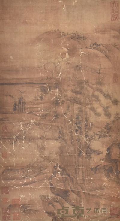 佚名 山水 55×30cm 约1.5平尺