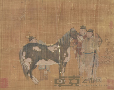佚名 相马图 30×37cm 约1.0平尺