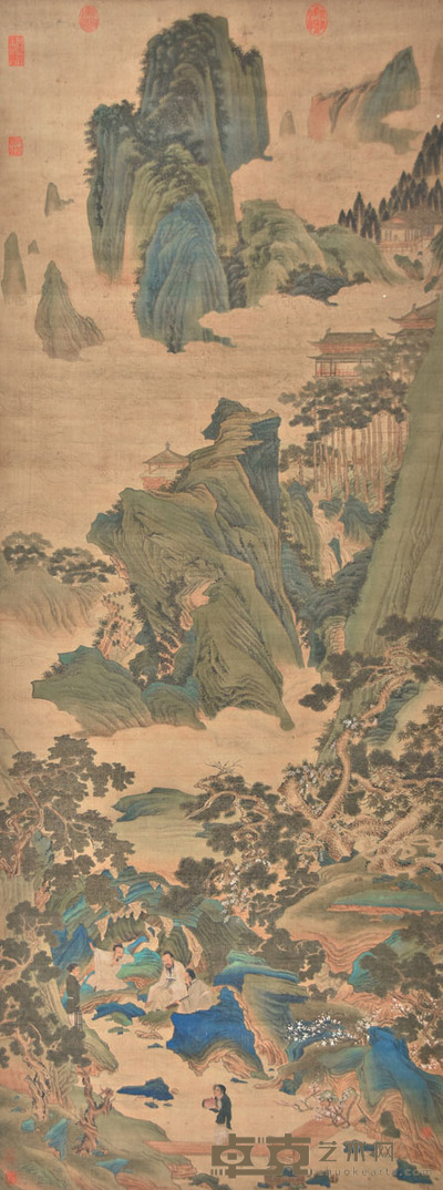 仇英 山水 173×65cm 约10.1平尺
