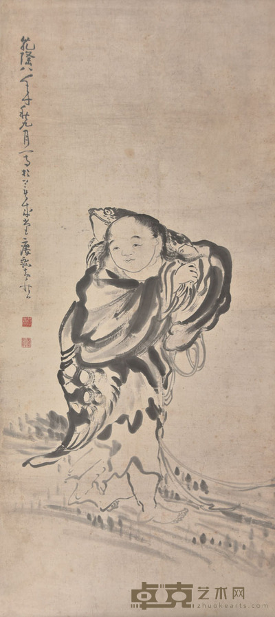 黄慎 人物 130×60cm 约7.0平尺