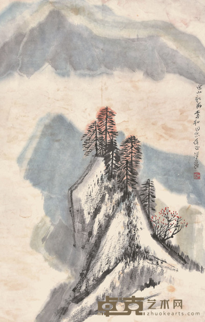 何海霞 空山新雨 69×44cm 约2.7平尺