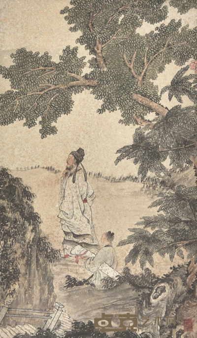 陆俨少 高仕图 33×18cm 约0.5平尺