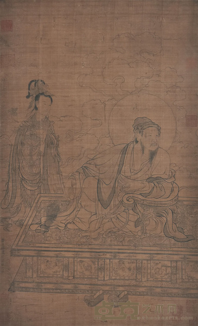 李公麟 人物 65×40cm 约2.3平尺