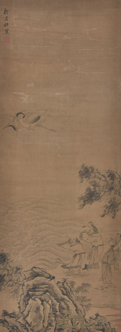 杜堇 祈福图 114×42cm 约4.3平尺
