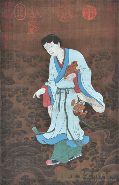 商喜 刘海戏金蟾 37×23cm 约0.8平尺