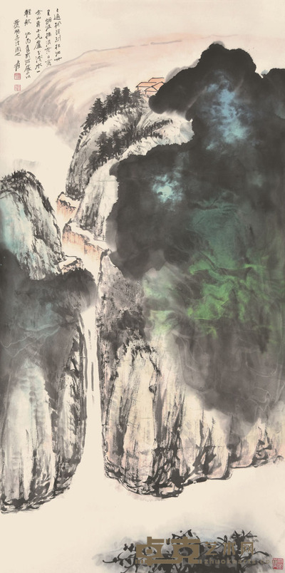 张大千 山水 137×69cm 约8.5平尺