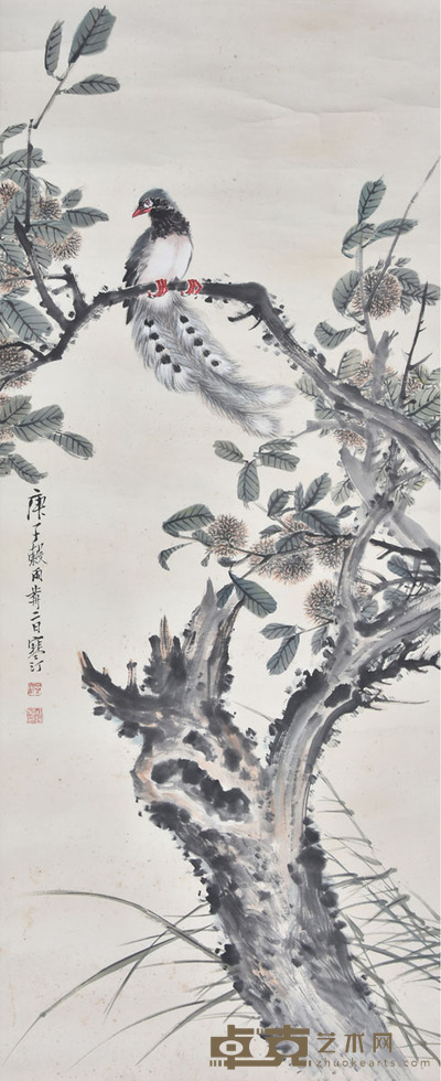 江寒汀 花鸟 135×55cm 约6.7平尺