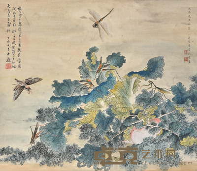陆小曼 夏趣 45×52cm 约2.1平尺