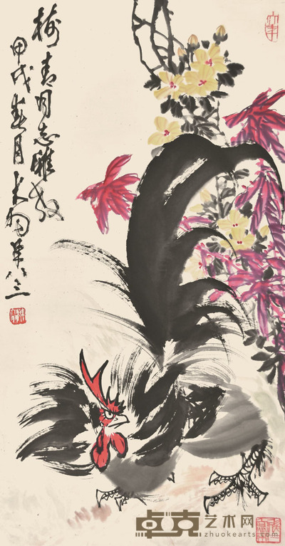 陈大羽 大吉图 98×52cm 约4.6平尺