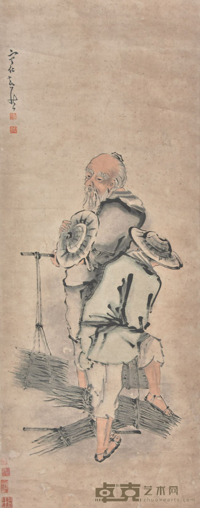 黄慎 满载图 117×47cm 约4.9平尺