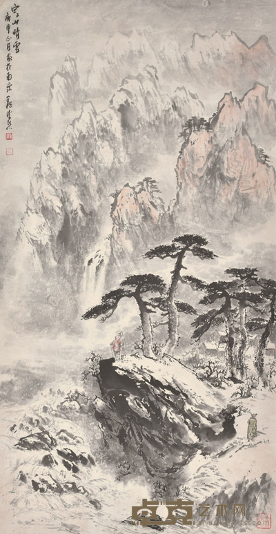 魏紫熙 寒山晴雪 113×59cm 约6.0平尺