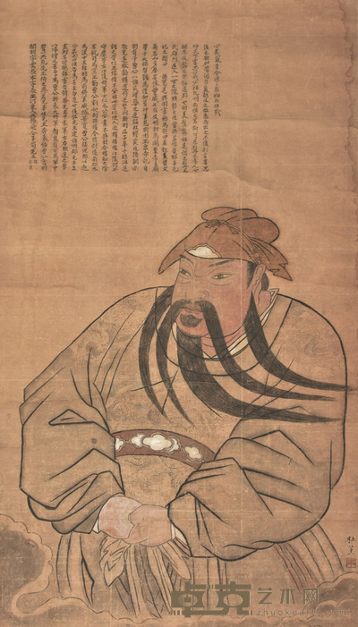 杜堇 关公像 160×90cm 约13.0平尺