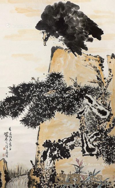 潘天寿 鹰 123×196cm