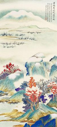 吴湖帆 金璧山水