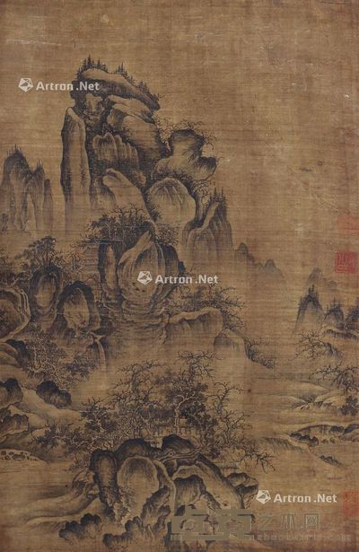 郭熙 山水 60×40cm