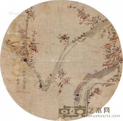 黄均 梅花 直径26cm