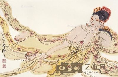 杨春华 春思图 48×73cm