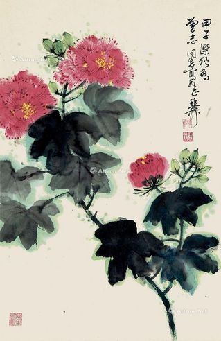 谢稚柳 花卉