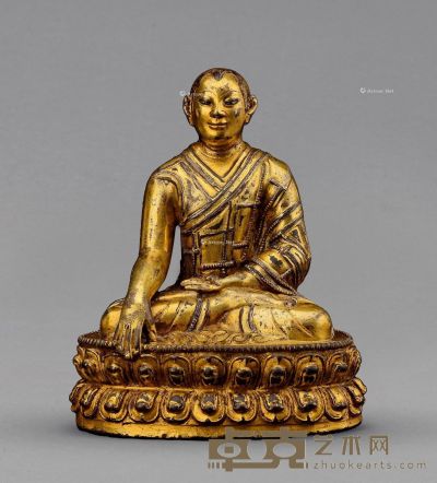 15世纪 止贡巴·仁钦贝 嵌银 高10.2cm