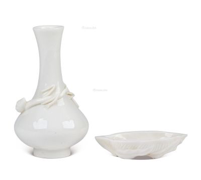 清中期 德化窑螭龙瓶、水盂