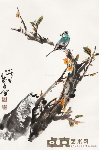 金默如 独立枝头 68×44.5cm