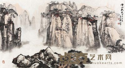 梁树年 黄山秋色 84×152cm
