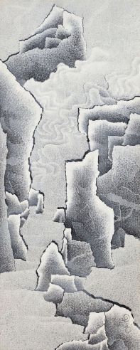 2006至2008年作 裂变—青山白云 墨 压克力彩 纸本裱于画布