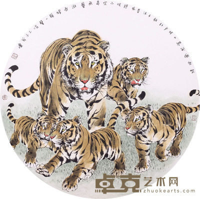 田茂怀 踏青 60cm×60cm 约3.2 平尺