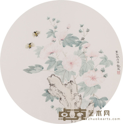 许艳凤 花鸟 45cm×45cm 约1.8 平尺