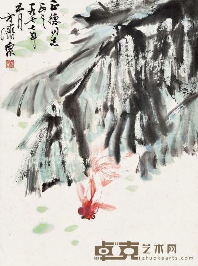 方济众 花鸟 34×45cm