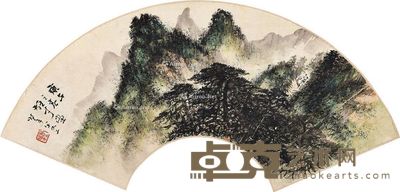 黎雄才 山水（扇面） 55×19cm