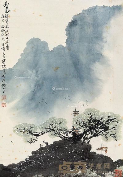 刘宝纯 山水 77×52cm