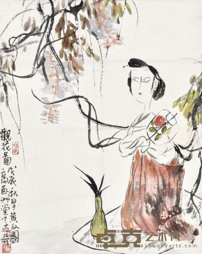 王孟奇 人物 60×37cm