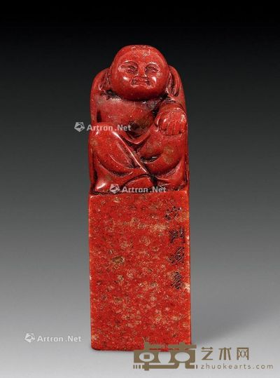 民国 红花芙蓉印章 （一件） 8cm