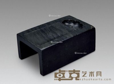 清 抄手眉纹歙砚 （一件） 长19cm；高8cm