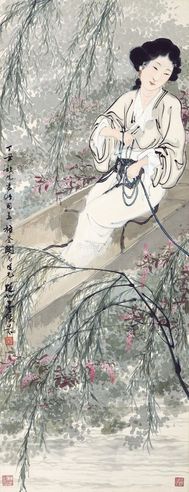 邓芬 莲塘泛舟