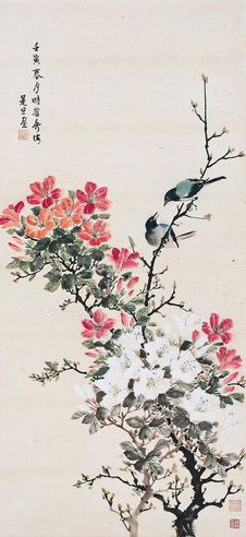 赵是旦 花鸟图