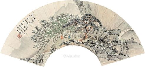 王同愈 对弈图