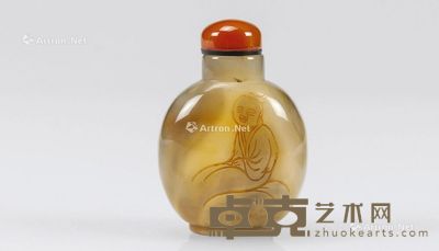 20世纪早期 玛瑙鼻烟壶 高6.8cm