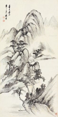 汤涤 山峦渔隐