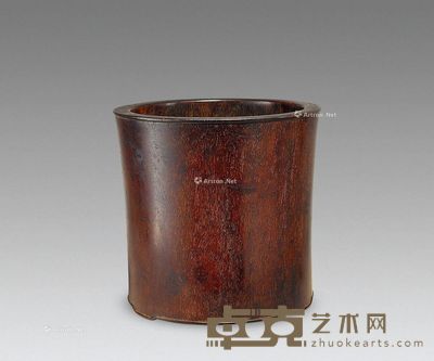 紫檀大笔筒 高21cm