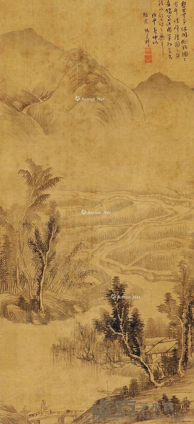 陈良楚 溪桥曲兴 93×42cm