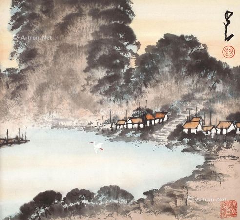 赵少昂 山水