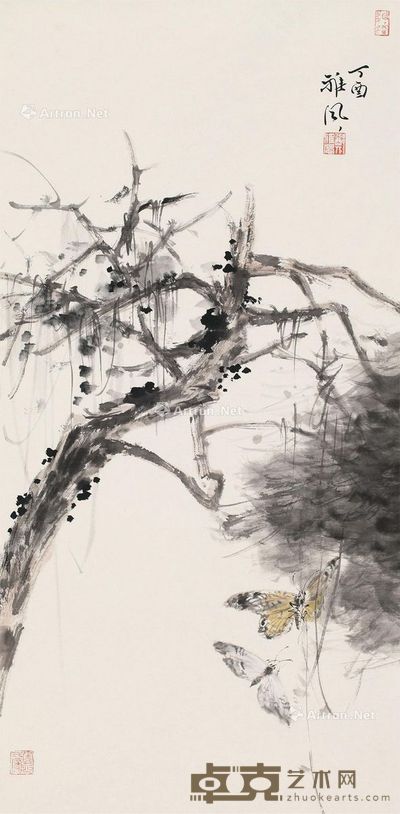 郑雅风 蝶飞 75×35cm