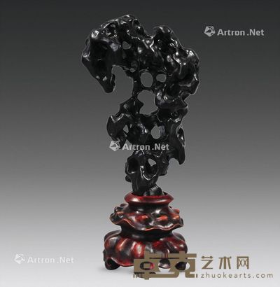 清 灵璧石立峰《凝露》 高25cm