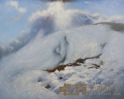 谷峻峰《雪域》 120×150cm