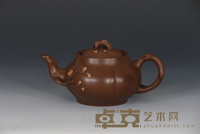 80年代 紫泥梅桩壶 长：19cm