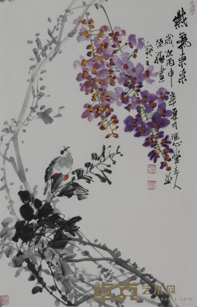 韦荣福《紫气东来》 68×44cm